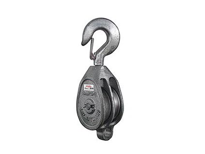 Zinková dvojitá kladka s hákem