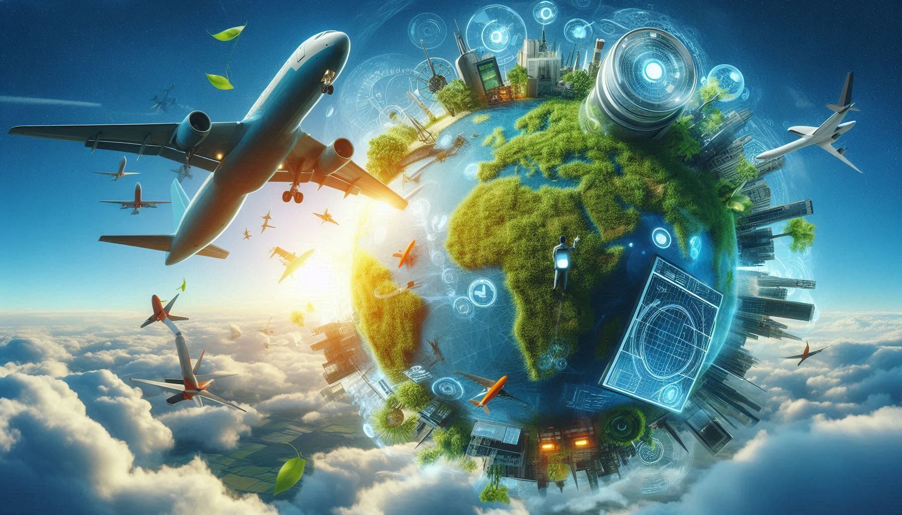 Udržitelnost a ekologické inovace v letectví: Jak létat s menším dopadem na planetu?