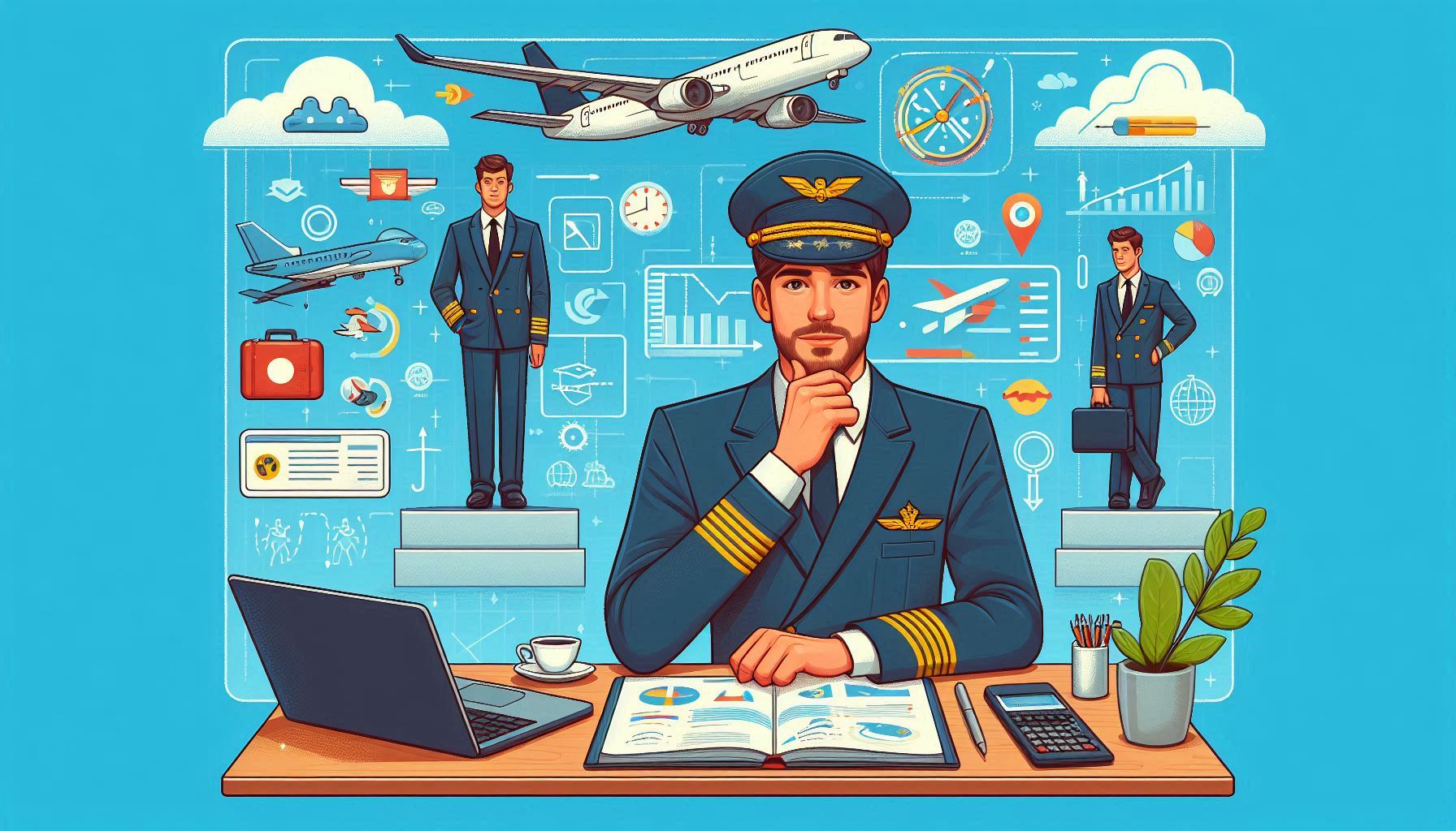 Jak se stát pilotem dopravního letadla: Cesta od začátečníka až po kapitána