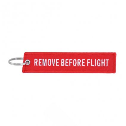 Klíčenka Remove Before Flight - Červená