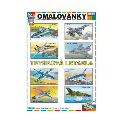 Omalovánky | TRYSKOVÁ LETADLA