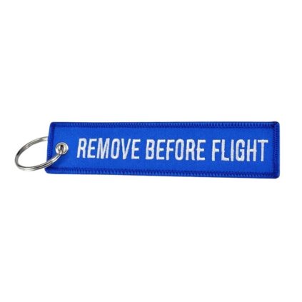 Klíčenka REMOVE BEFORE FLIGHT| Modrá