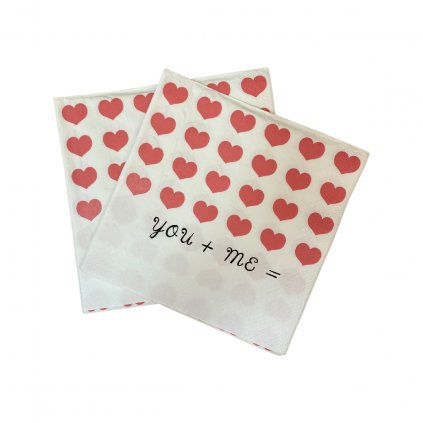 ZAM 004 Ubrousky se srdíčky