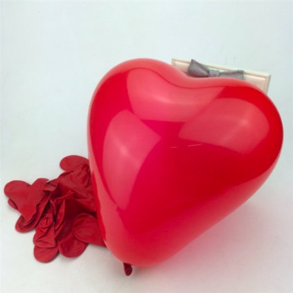 ZAM 072 Balónek ve tvaru srdce červený