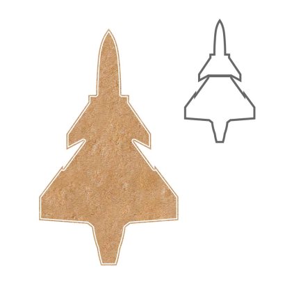 Vykrajovátko JAS-39 Gripen