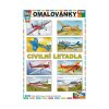 Omalovánky | CIVILNÍ LETADLA (velká)