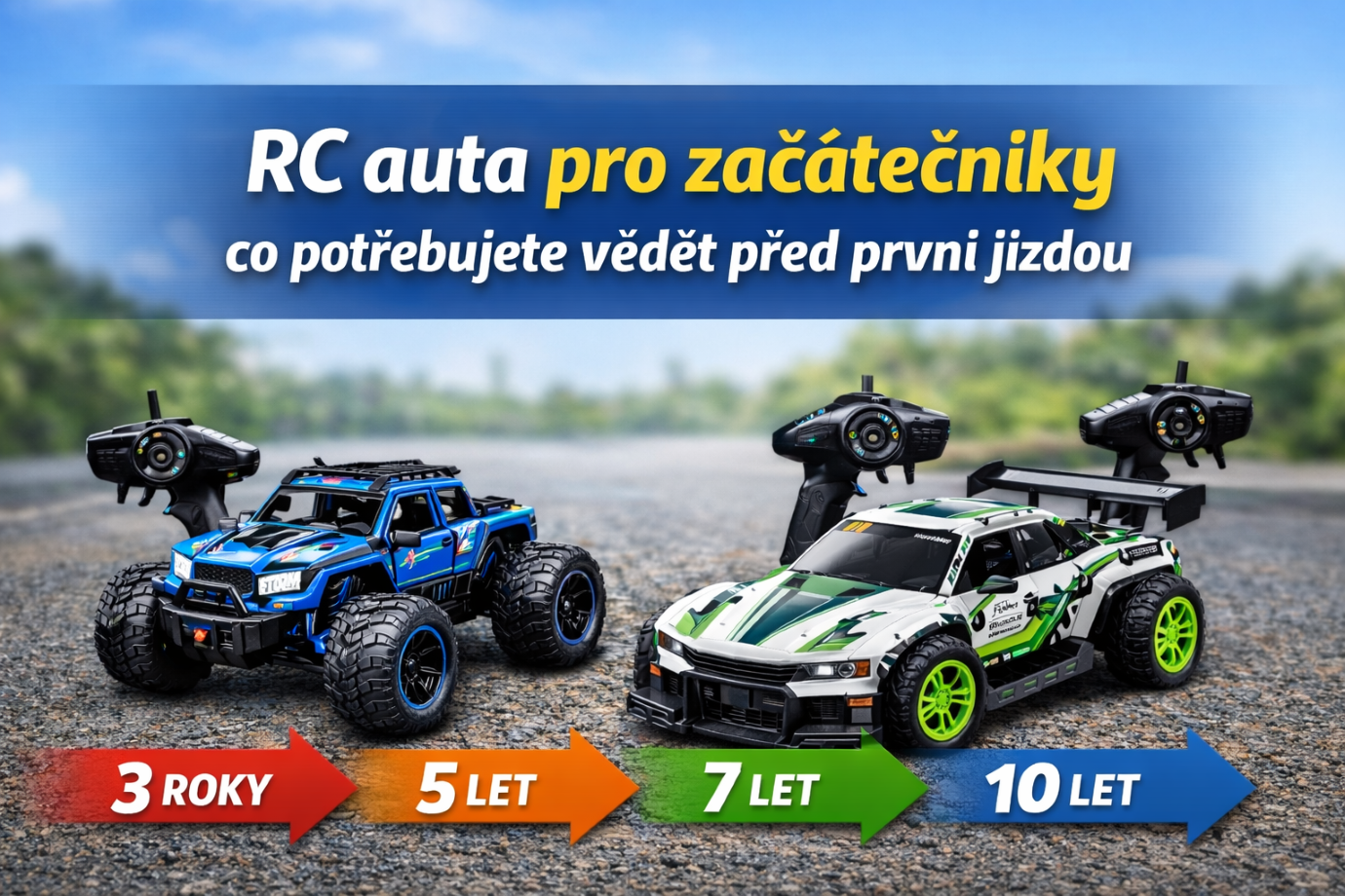 RC auta pro začátečníky: co potřebujete vědět před první jízdou