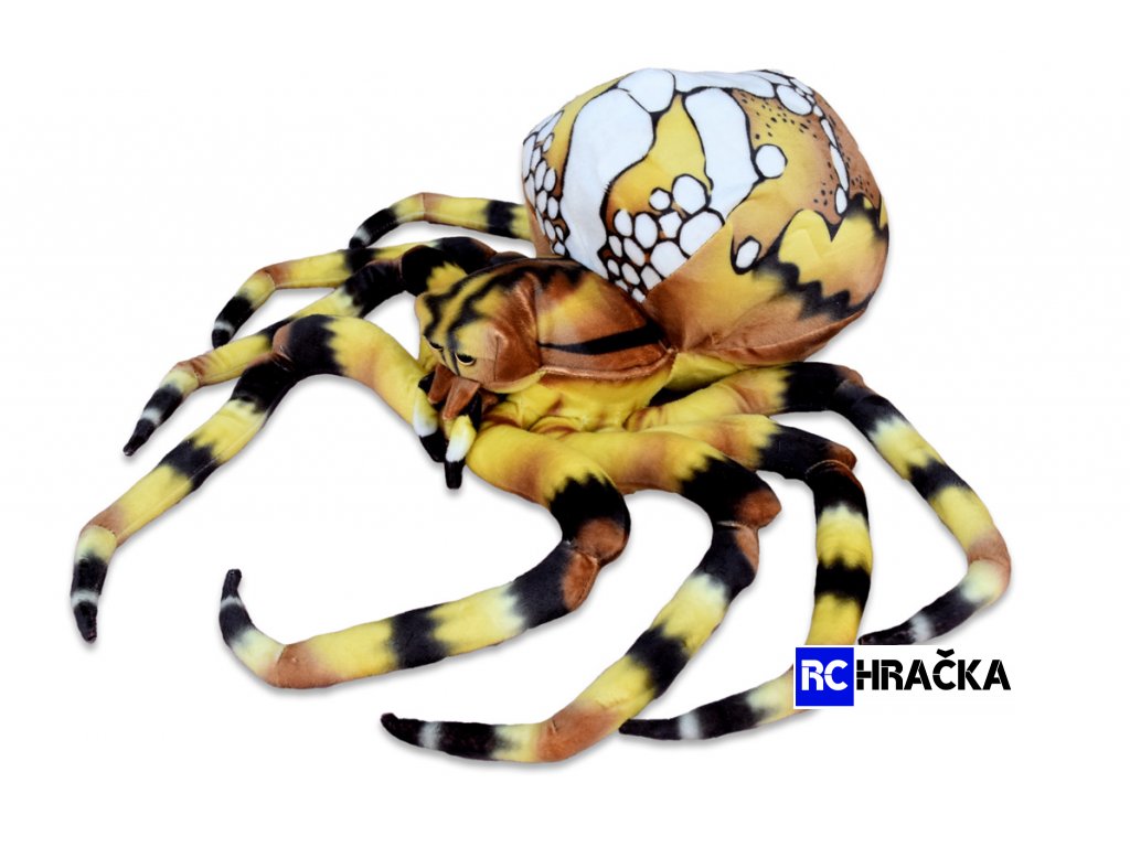 Plyšový pavouk křižák, 74 x 67 x 24cm