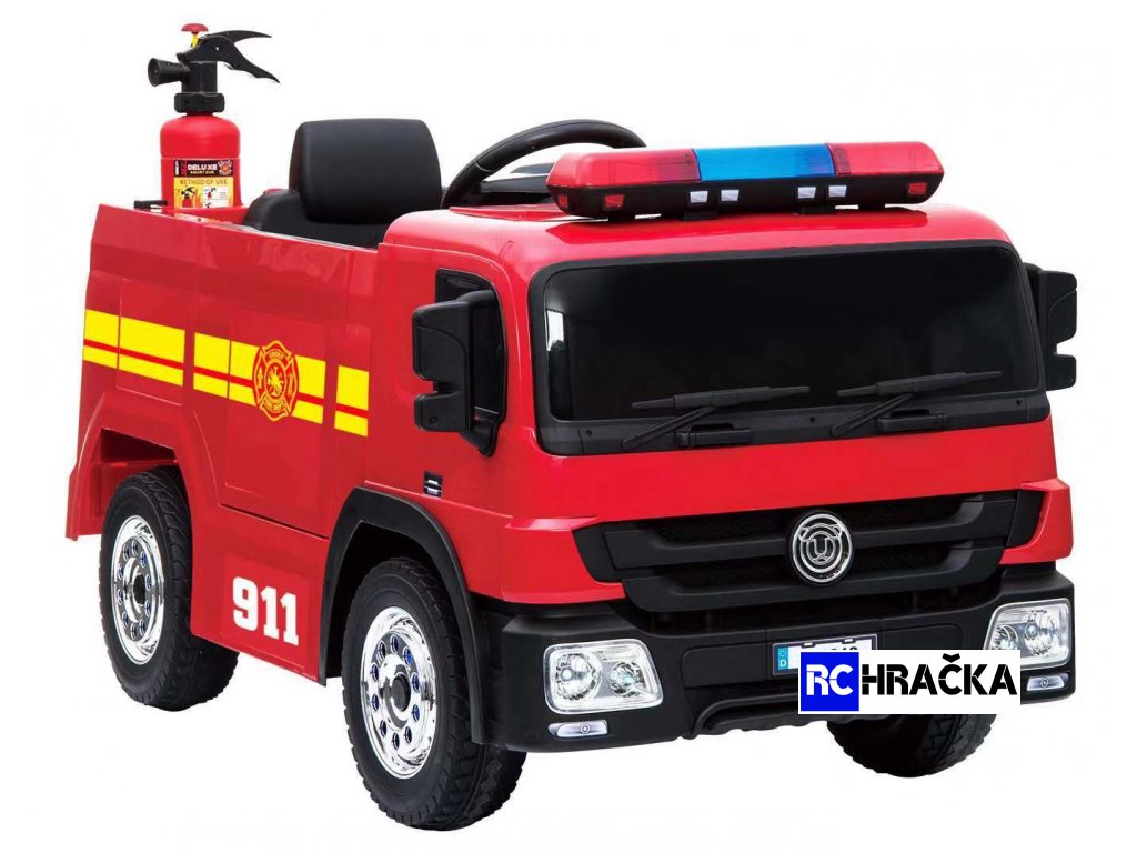 2091 hasicske auto s 2 4g prilbou a kompletni hasici vybavou
