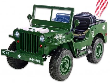 3572 jeep willys s 2 4g 4x 120w 24v 3 mistny green army