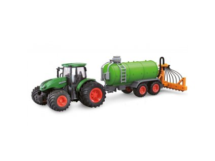 Amewi RC Traktor 2,4 Ghz s funkční cisternou, světla, zvuk 1:24