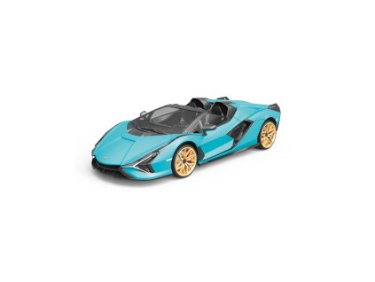 Siva RC auto Lamborghini Sian 1:12 modrá metalíza, proporcionální RTR LED 2,4Ghz