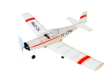 Siva stavebnice Slingsby T-67 s pohonem na gumový svazek