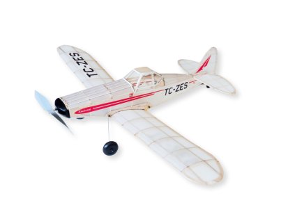 Siva stavebnice Piper Pawnee PA-25 s pohonem na gumový svazek