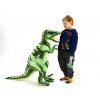 1557 3 plysovy stojici dinosaurus tyranosaurus rex vyska 80cm delka 128cm velky