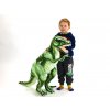 1557 4 plysovy stojici dinosaurus tyranosaurus rex vyska 80cm delka 128cm velky