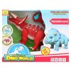 RC Dinosaurus Triceratops - červený