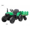 3980 1 traktor agricultur farm s vlekem 2 4g 24v 2x200w zeleny