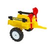 2538 2 vlek za traktor trailer stredni 2 kolovy s naradim zluty