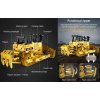 Buldozer Goliath - Stavebnice CaDA na dálkové ovládání 2826 dílků