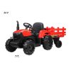 4447 1 traktor agricultur farm s vlekem 2 4g 24v 2x200w cerveny