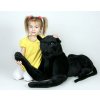 1869 4 velky plysovy cerny panter delka 170cm