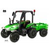 Traktor Blast s 2,4G, kabinou a vlekem, 24V / 2x200W, zelený