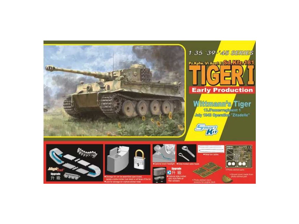 Model Kit tank 6990 - TIGER I EARLY MICHAEL WITTMANN (1:35)