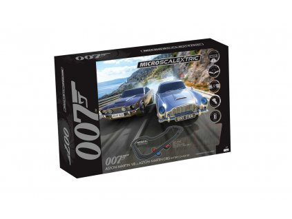 Autodráha MICRO SCALEXTRIC G1171M - James Bond 007 Race Set - Aston Martin DB5 vs V8 Battery Powered Race Set (1:64)