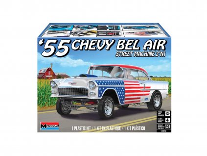 Plastic ModelKit MONOGRAM auto 4519 - ’55 Chevy Bel Air “Street Machine” (1:24)