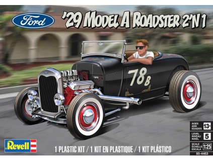 Plastic ModelKit MONOGRAM auto 4463 - '29 Ford Model A Roadster 2 in 1 (1:25)