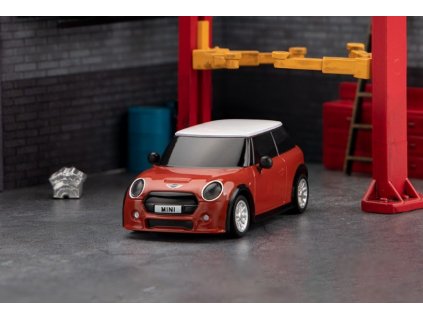 1/76 On-Road RC Car RTR (Licencovaná karoserie MINI Cooper, červená s bílou střechou)