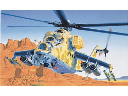 Model Kit vrtulník 0014 - MIL-24 HIND D/E (1:72)