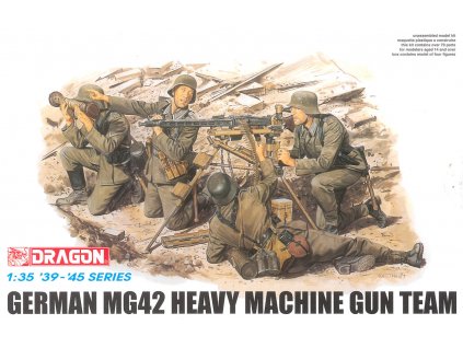 Model Kit figurky 6064 - GERMAN MG42 HEAVY MACHINE GUN TEAM (1:35)