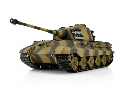 TORRO tank 1/16 RC Königstiger vícebarevná kamufláž - IR - Kouř