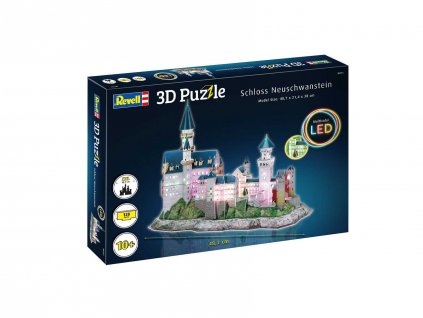 3D Puzzle REVELL 00151 - Schloss Neuschwanstein (LED Edition)