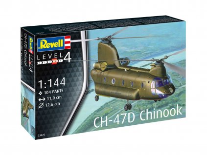 Plastic ModelKit vrtulník 03825 - CH-47D Chinook (1:144)