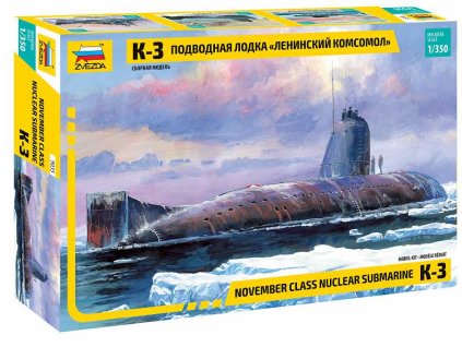 Model Kit ponorka 9035 - Nuclear Submarine K-3 (1:350)