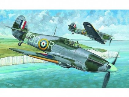 Model Hawker Hurricane MK.IIC 13,6x16,9cm v krabici 25x14,5x4,5cm