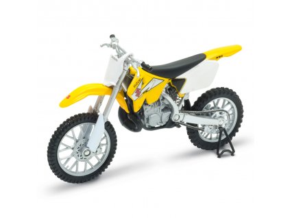 Welly Motocykl Suzuki RM250 1:18 žlutý