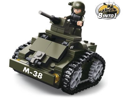 Sluban Army 8into1 M38-B0587C Obrněný vůz