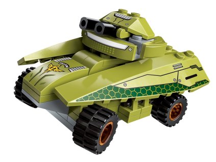 Qman Thunder Expedition Battle Car 1415-6 Obrněný vůz Magnetic Storm