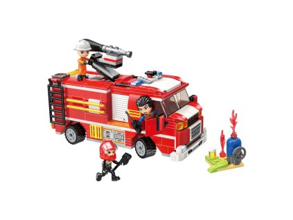 Qman Mine City Fire Line W12012 Cisternová automobilová stříkačka
