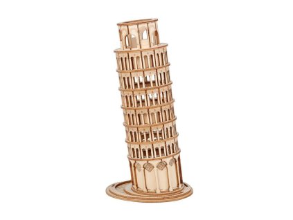 RoboTime dřevěné 3D puzzle Šikmá věž