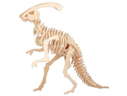 Woodcraft Dřevěné 3D puzzle malý Parasaurolophus