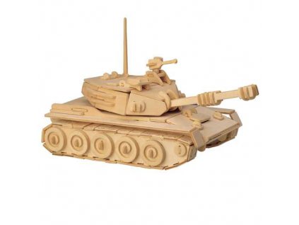 Woodcraft Dřevěné 3D puzzle tank