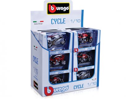 Bburago motocykly 1:18 (sada 18ks)