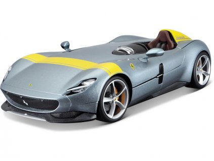 Bburago Ferrari Monza SP1 1:18 stříbrná metalíza