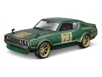 Maisto Nissan Skyline 2000GT-R (KPGC 110) 1973 Tokyo Mods 1:24 zelená