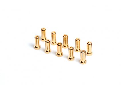 5mm/G5 Gold Works Team/zlaté konektory, 14mm, 10ks.